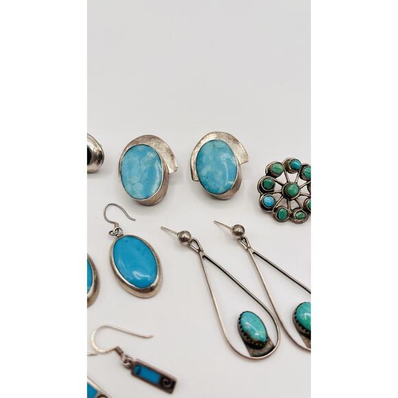 Lot Of Sterling Silver 925 Earrings For Craft Jewelry Making ASIS Mexico Other - Picture 9 of 14